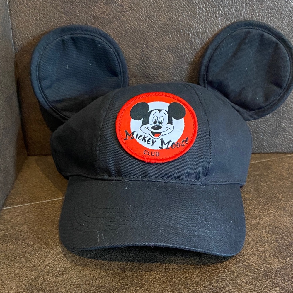 Mickey Mouse Club Black Cap with Ears